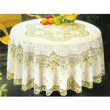  Gold And Silver Pvc Table Cloth