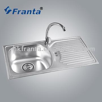  Single Bowl Sink with Draining Board (Single Bowl Sink с Дренажный совет)