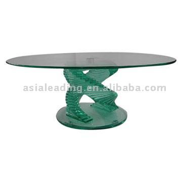  Glass Coffee Table (Table basse en verre)