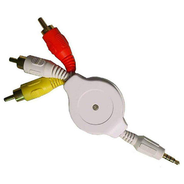  Retractable USB Cable (3.5-3RCA Cable) (Выдвижной USB-кабель (3,5-3RCA))