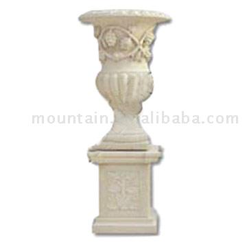  Marble Flower Pot (Marble Flower Pot)