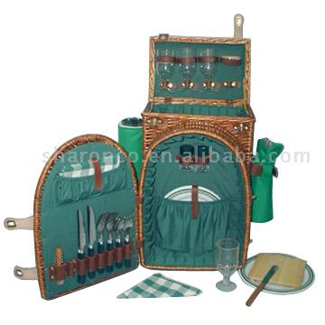  New Wicker Picnic Basket Backpack for 4 Persons (Nouvelle Wicker Picnic Basket Sac à dos pour 4 personnes)