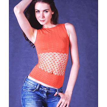  Ladies` Seamless Vest (Seamless Ladies `Vest)