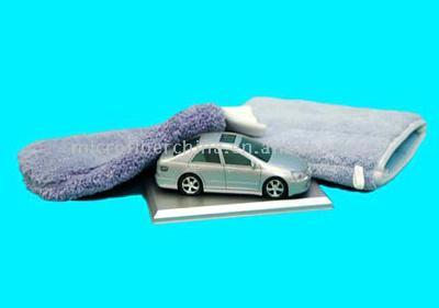  Microfiber Car Cleaning Glove (Gant microfibre Car Cleaning)