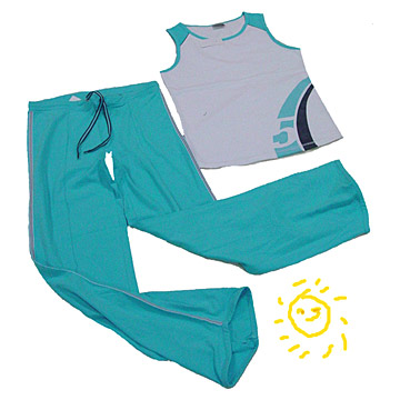  Knitted Sports Set (T-Shirt and Pants) ( Knitted Sports Set (T-Shirt and Pants))