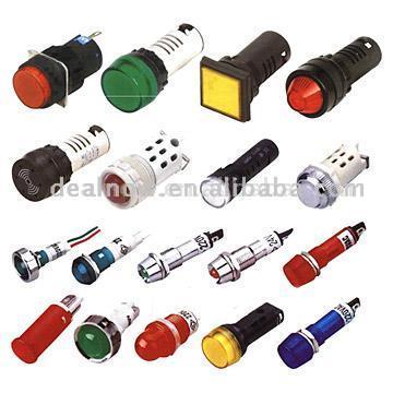  LED Push Button Switches and LED lamp (LED à bouton-poussoir Interrupteurs et lampes LED)