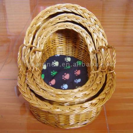  Wicker Pet Basket (Panier en osier Pet)