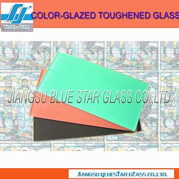 Color-Glazed Toughened Glass (Color-Glazed Toughened Glass)