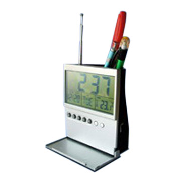  Pencil Vase with Calendar and Radio ( Pencil Vase with Calendar and Radio)