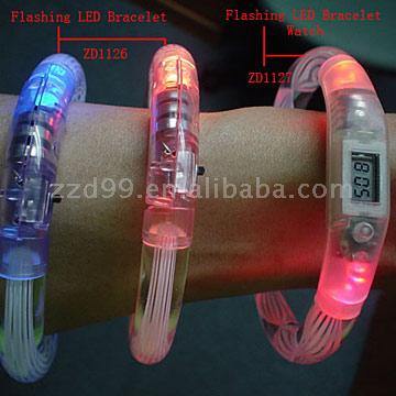  Flashing LED Bracelets and Watch (Мигающие светодиодные Браслеты и Смотреть)