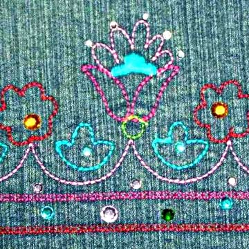  Embroidery (On Denim Garment) (Broderie (Sur Denim Garment))