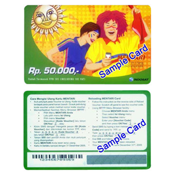  PVC or Paper Scratch Card (PVC ou papier, carte à gratter)