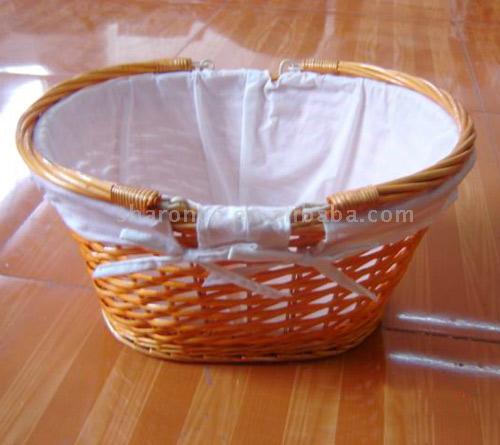  Cheap Wicker Shopping Basket with Two Movable Handle (Cheap Panier en osier avec poignée Deux mobile)