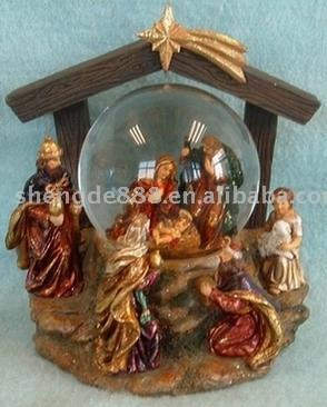  65mm Ic Musical Nativity Water Globe (65mm Ic Musical Geburt Water Globe)