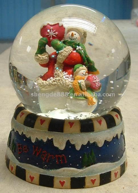 100mm Xmas Musical Schneekugel (100mm Xmas Musical Schneekugel)