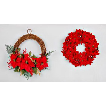  Christmas Poinsettia Wreaths (Guirlandes de Noël Poinsettia)