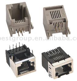 Telecom PCB Jack (RoHS), RJ45 Connector (Telecom PCB Jack (RoHS), RJ45 Connector)