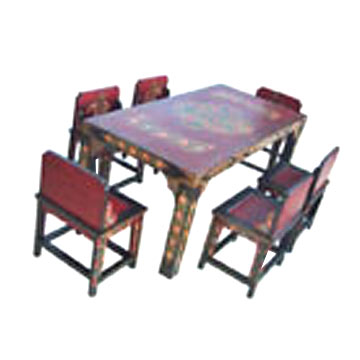  Chinese Tibetan Style Dinning Room Furniture Set (Chinese Tibet Style Dinning Room Furniture Set)