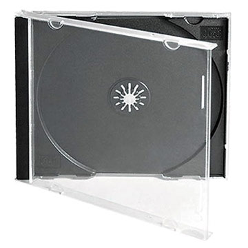  10mm Single Black CD Jewel Case (10mm единого черного CD Jewel Case)