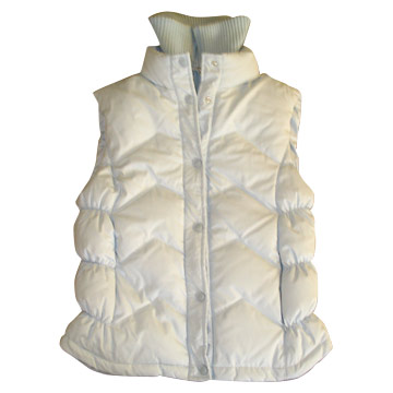  Girls` Down Vest (Down Girls `Vest)