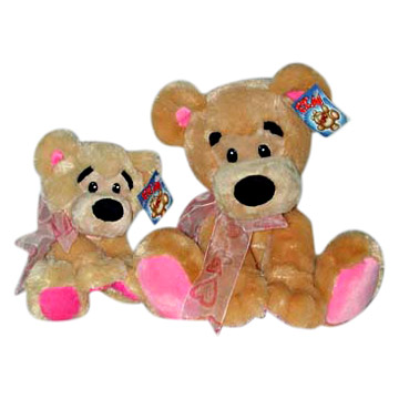  Brown Bears with Organsa Ribbon (Braunbären mit Organsa Ribbon)