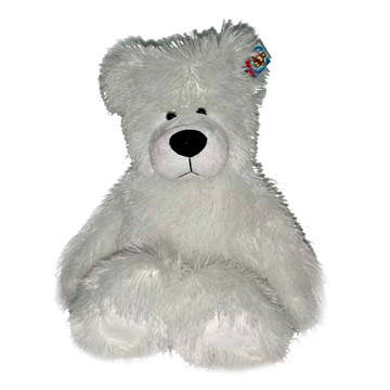  White Fuzzy Bear (Fuzzy White Bear)