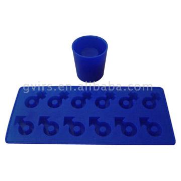  Silicone Ice Cup and Ice Tray (Silicone tasse de glace et de glace du bac)