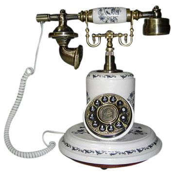  Antique Style Porcelain Telephone (Antique Style Porcelain Téléphone)