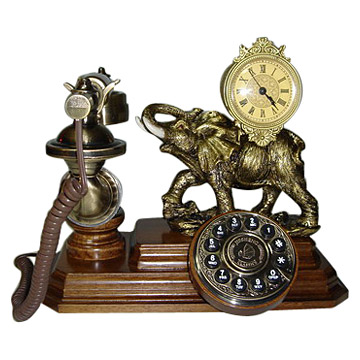  Antique Wooden Telephone