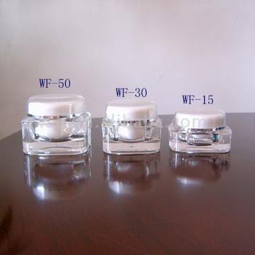  Round Angle Square Acrylic Jars (Круглые Угол площади акриловые банки)