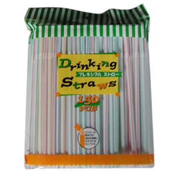  Flexible Drinking Straws (Pailles en plastique souple)