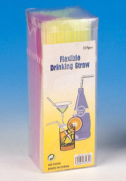  Flexible Drinking Straws (Pailles en plastique souple)