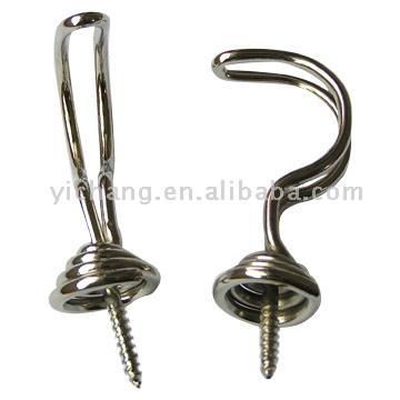  Double Line Iron Screw Hooks (Double Line Fer Crochets)