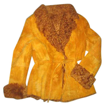  Ladies` Mongolia Lamb Fur Jacket