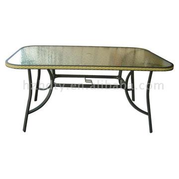  Glass Dining Table (Glass Dining Table)