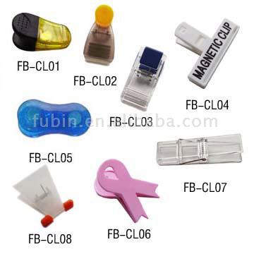 Plastic Magnetic Clips (Plastic clips magnétiques)
