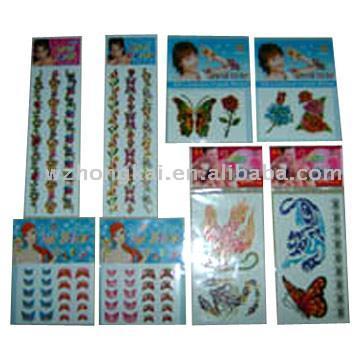  Gilt Luminous Tattoo Stickers (Luminous Tattoo Gilt Flyers)