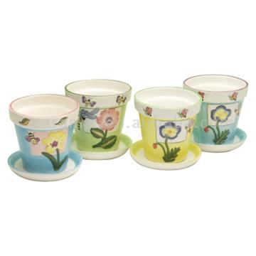  Ceramic Flower Pots (Цветочные горшки керамические)