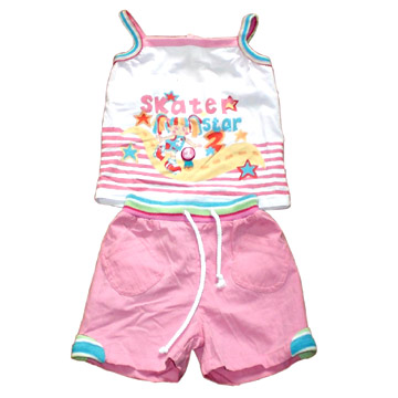  Girls` 2pc Set (Девочек 2шт Установить)