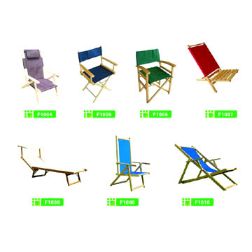  Wooden Beach Chairs (Chaises en bois Plage)