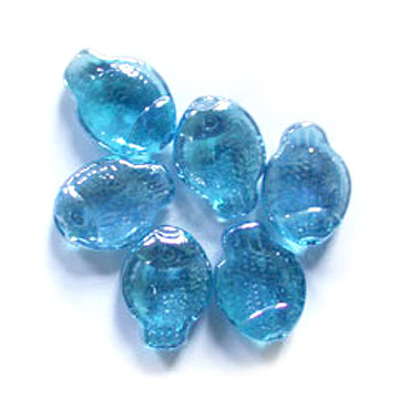  Fish Shaped Glass Marbles (En forme de poissons de verre Marbles)