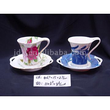  Porcelain Cups and Saucers