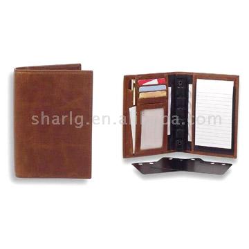  Cowhide Open Binder with 6 Rings (Open Binder peau de vache avec 6 anneaux)