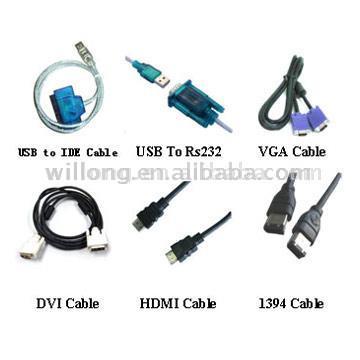  Cable (IDE Cable, DVI Cable, VGA Cable, HDMI Cable) (Câble (câble IDE, câble DVI, câble VGA, HDMI Cable))