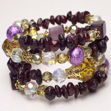  Natural Stone Beads Bangle (Natural Stone Beads Bracelet)