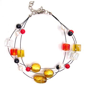  Glass with Wire Bracelet ( Glass with Wire Bracelet)