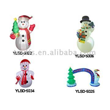  Aiblown Inflatable Snowman With A Broom ( Aiblown Inflatable Snowman With A Broom)