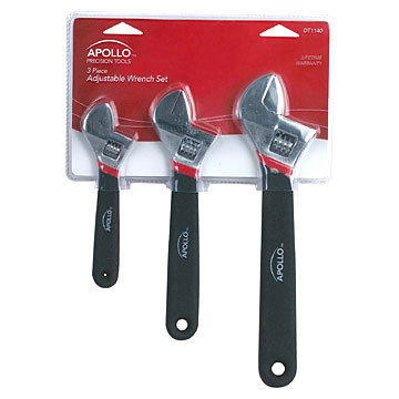  3pc Adjustable Wrench Set (3pc раздвижной гаечный ключ Установить)