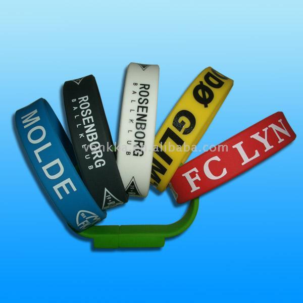  USB Bracelet Flash Drive in Wristband Housing (Bracelet USB Flash Drive in Wristband logement)