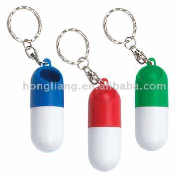  Pill Shaped Box with Key Chain ( Pill Shaped Box with Key Chain)